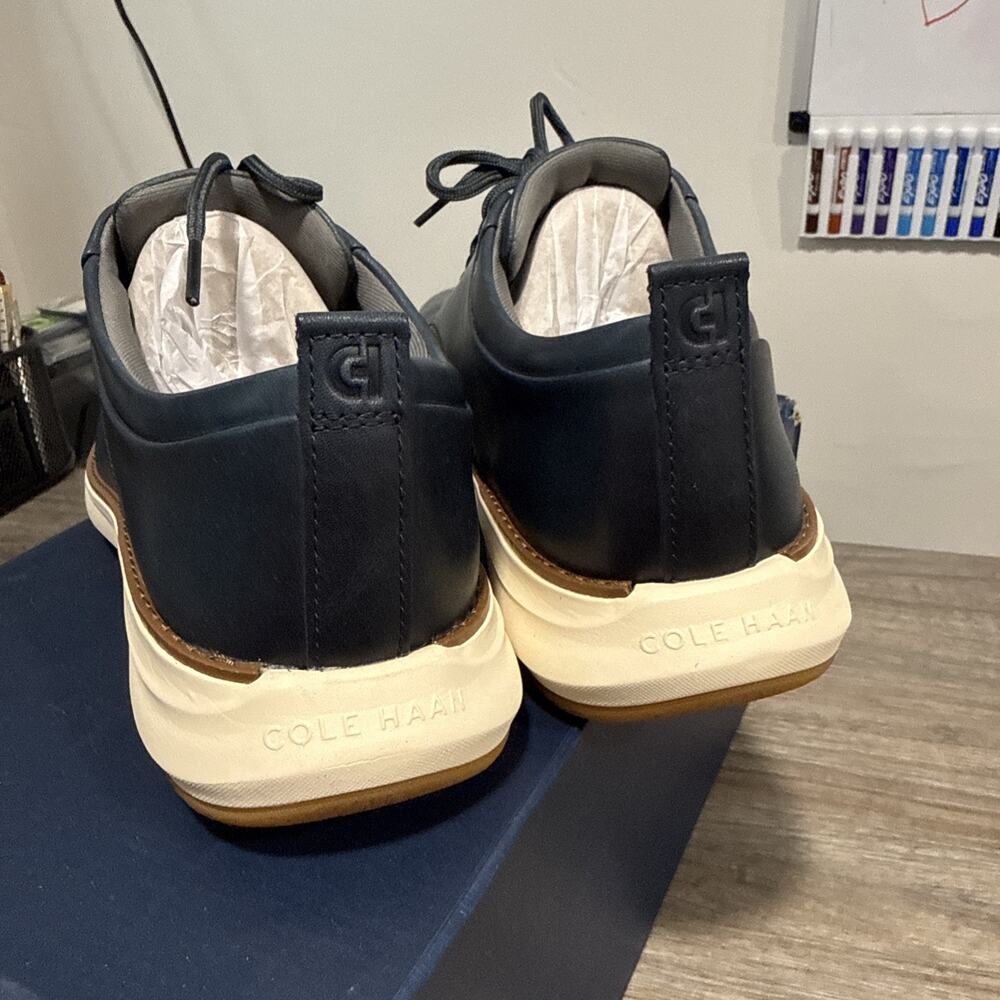 Cole Haan Men's Grand Remix Oxford Dress Shoe Navy Size 10 - Picture 7 of 10